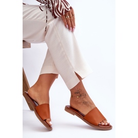 Ženske klasične papuče Camel Afrodita smeđa 1