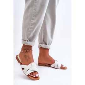 Ženske platnene papuče bijele Aversa bijela 2