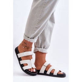 Ženske platnene papuče na čičak, bijele Jose bijela 1