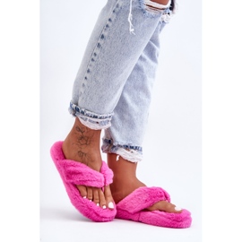Ženske krznene papuče Fuchsia Elma papuče ružičasta 1