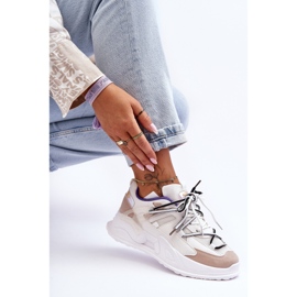 Kožne sportske cipele s platformom Bijeli Sifel bijela 1