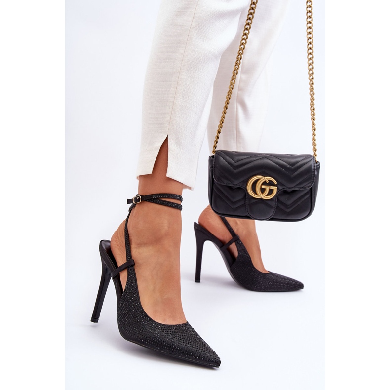 Klasične igle ukrašene cirkonima Black Guda crna 1