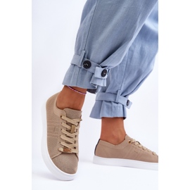 PE1 Ženske tenisice na vezanje Bež Etna 2