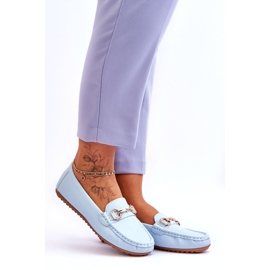 Klasične kožne natikače svijetloplave Verona plava 4