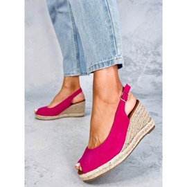 Nevil Fuchsia espadrile s otvorenim prstima ružičasta 1