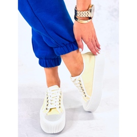 Dors Yellow ženske tenisice s platformom žuta boja 2