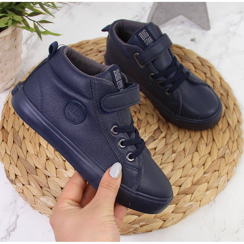 Mornarsko plave visoke tenisice Big Star EE374003 plava 1