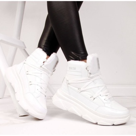 Ženske čizme za snijeg na platformu bijele Big Star II274463 bijela 1