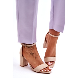 Ženske eko-elendarne bež sandale 1