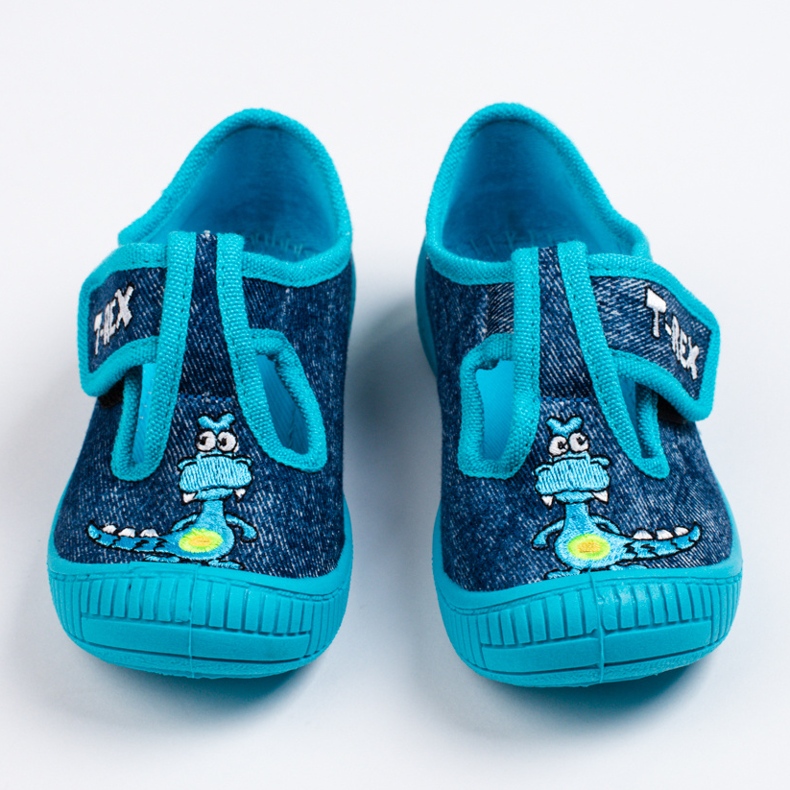 SHELOVET Plave papuče za vrtić za dječaka 3F plava 1