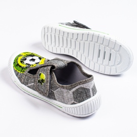 SHELOVET Sive papuče za dječaka 3F lopta višebojan 1