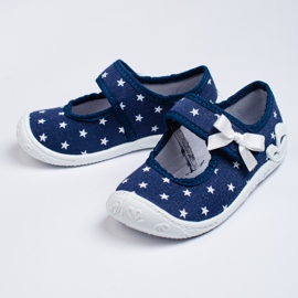 SHELOVET Mornarsko plave 3F star papuče za djevojčice raznobojna 1