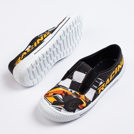 SHELOVET Papuče za dječaka 3F auto crna 1