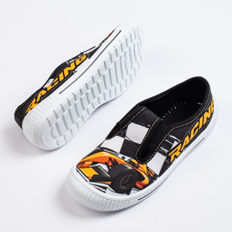 SHELOVET Papuče za dječaka 3F auto crno 1