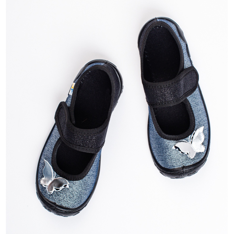 SHELOVET 3F leptir papuče za djevojčice siva 1