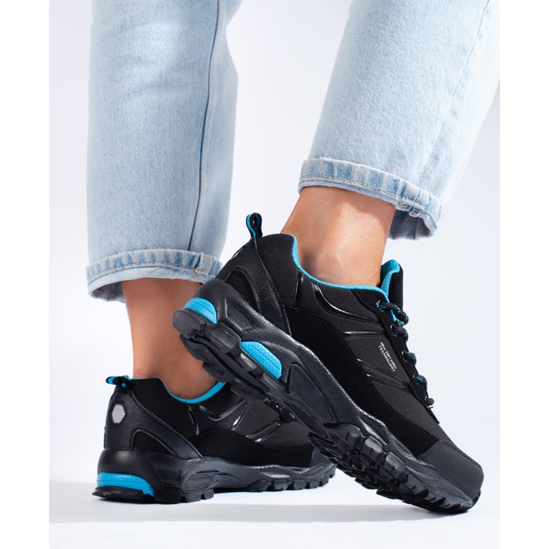 DK crne i plave sportske cipele za planinarenje za žene crna 2