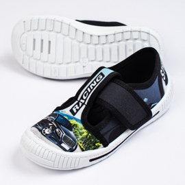 SHELOVET Dječje papuče s autićem 3F crna 1