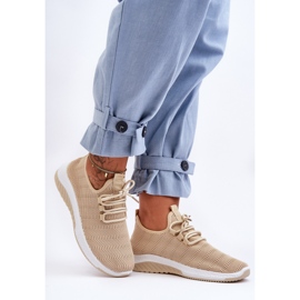 PG1 Klasične tekstilne natikače Bež Gusto 2