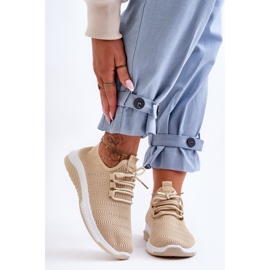 PG1 Klasične tekstilne natikače Bež Gusto 1