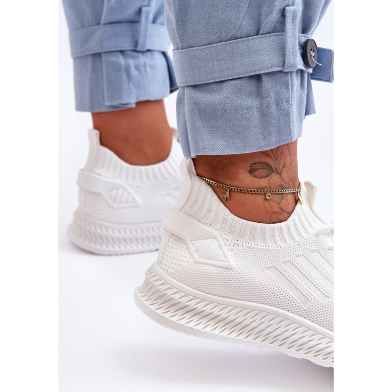 PG1 Ženske slip-on tekstilne tenisice Bijele Zauna bijela 1