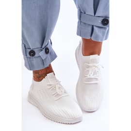 PG1 Ženske slip-on tekstilne tenisice Bijele Zauna bijela 2