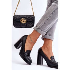 PS1 Moderne cipele na petu crne Florence crna 2