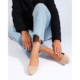 Udobne balerinke od antilopa bež 1