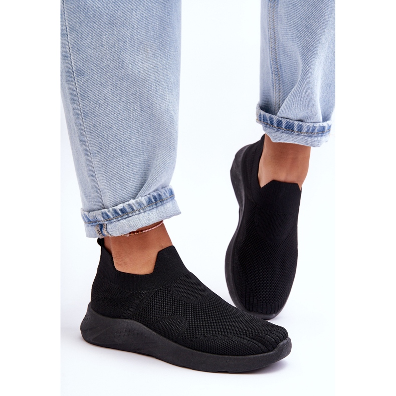 PG1 Ženske sportske cipele s natikačama crne Claris crna 2