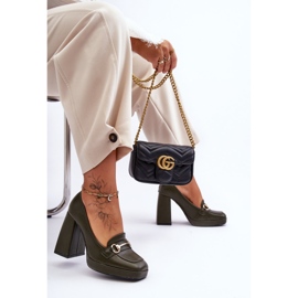 Moderne kožne cipele Green Rouse zelena 1