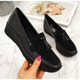 Rieker W RKR395 crne cipele na wedges crna 1