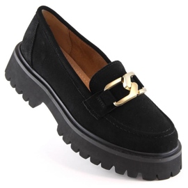 Filippo kožne antilop cipele s platformom W PAW459A crne crno 1