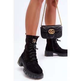 Ažur čizme radničke crne idealno crno 2