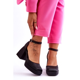 PA1 Moderne cipele na masivnu petu Black Sandia crna 4