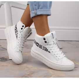 Sportske cipele izolirane bijele Big Star MM274009 bijela 1