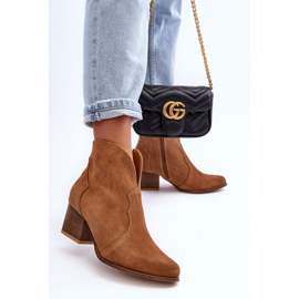 Lewski Shoes Lewski EV28 Kaubojske čizme od brušene kože smeđe smeđa 2