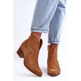 Lewski Shoes Lewski EV28 Kaubojske čizme od brušene kože smeđe smeđa 1