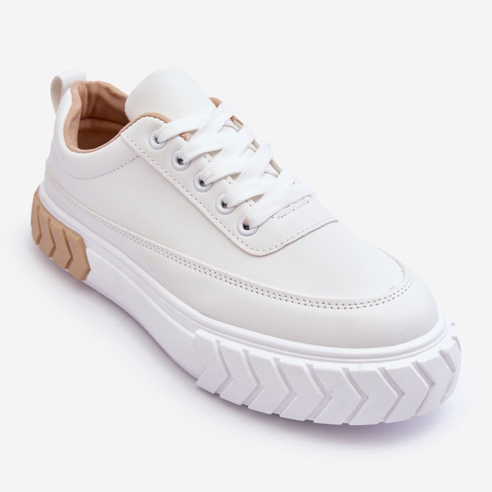 PG1 Klasične tenisice s platformom bijele i bež Nannzie bijela 1