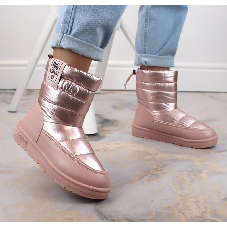 Metalik čizme za snijeg Big Star W INT1589C roza ružičasta 2