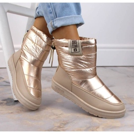 Metalik čizme za snijeg Big Star W INT1589D bež zlatni 1