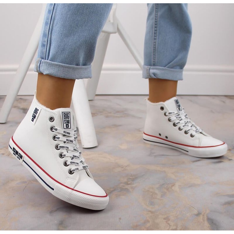 Big Star W INT1898A izolirane tenisice bijele boje bijela 2