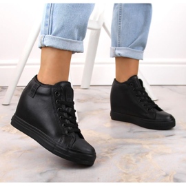 Big Star W INT1899A izolirane tenisice na wedge crne crno 2