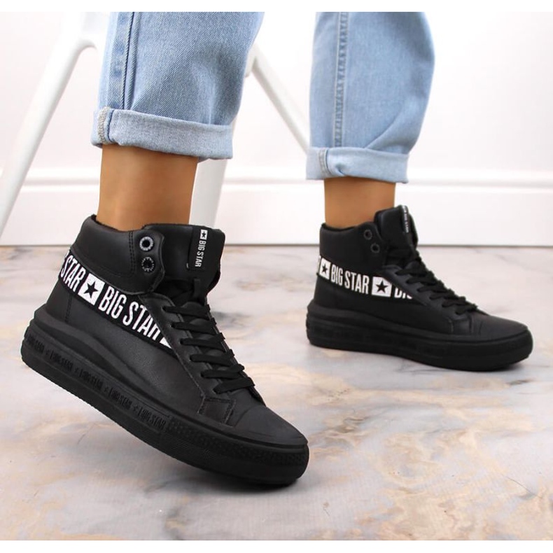 Big Star W INT1901B izolirane sportske cipele crne boje crno 2