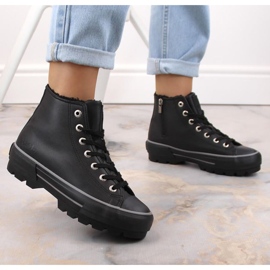 Tenisice izolirane na platformi Big Star W INT1903C crne crna 2