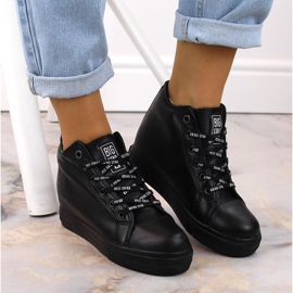 Ženske crne Wedge tenisice Big Star EE274127 crno 1