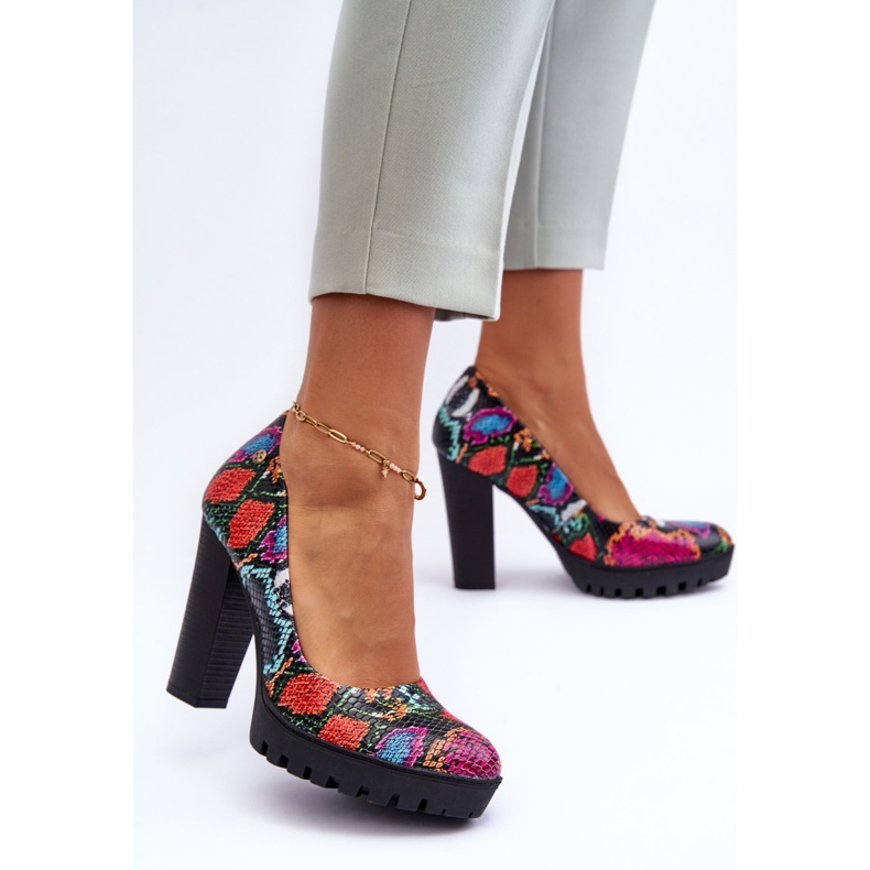 Kožne cipele na petu Maciejka 02629-56 višebojne višebojan 1