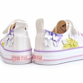 Dječje niske tenisice na čičak Big Star LL374061 Bijele bijela 1