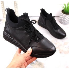 Rieker Remonte D5977-01 ženske čizme s kožnom izolacijom crna 1