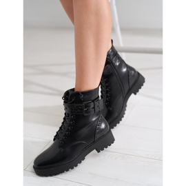 Ženske radnice Shelovet s ravnom petom crno 1