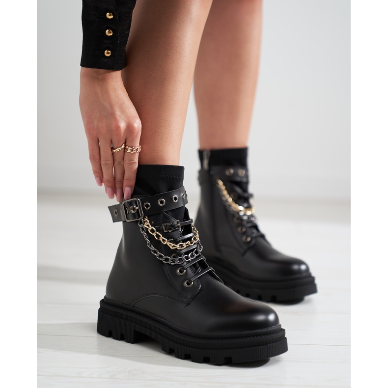 Radnice s lancima Shelovet crno 1