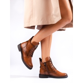 W. Potocki Smeđe ravne čizme Potocki smeđa 1